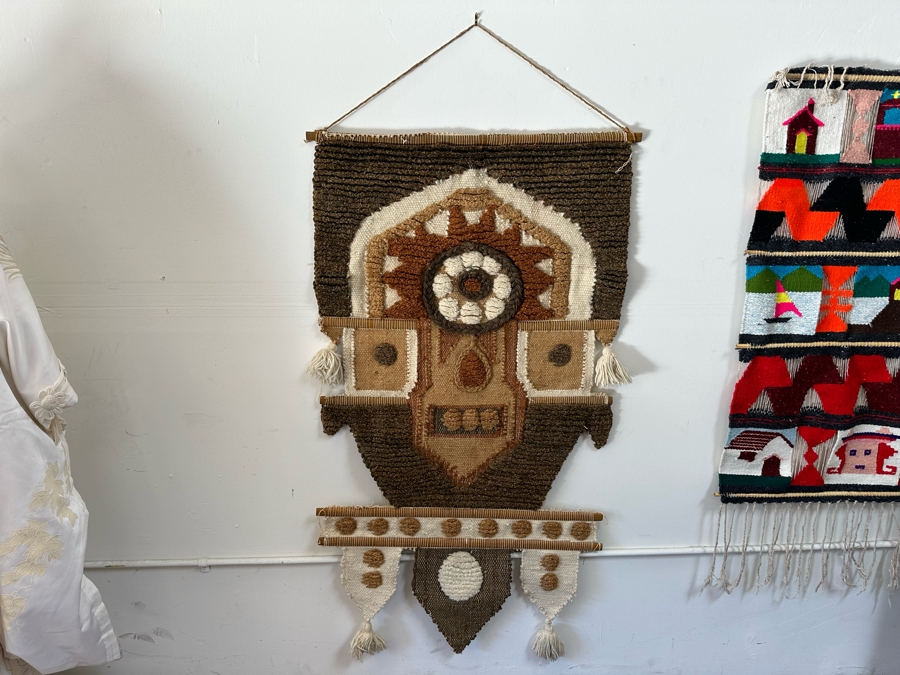 Vintage Don Freedman Style Woven Wall Hanging 31W X 54H [Photo 2]