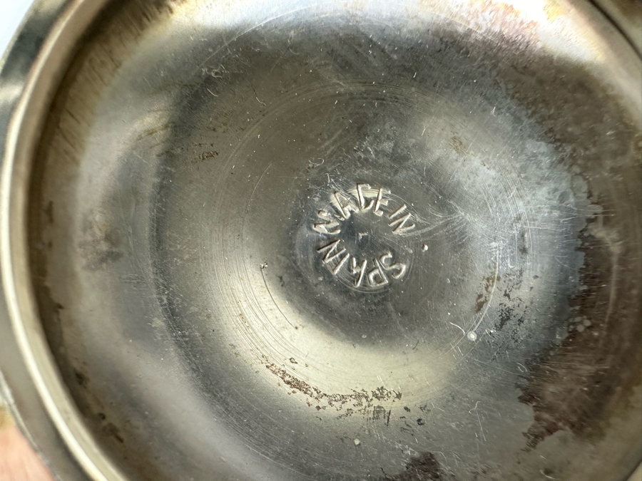 Collection Of Spanish Metal Stemware Glasses Goblets [Photo 11]