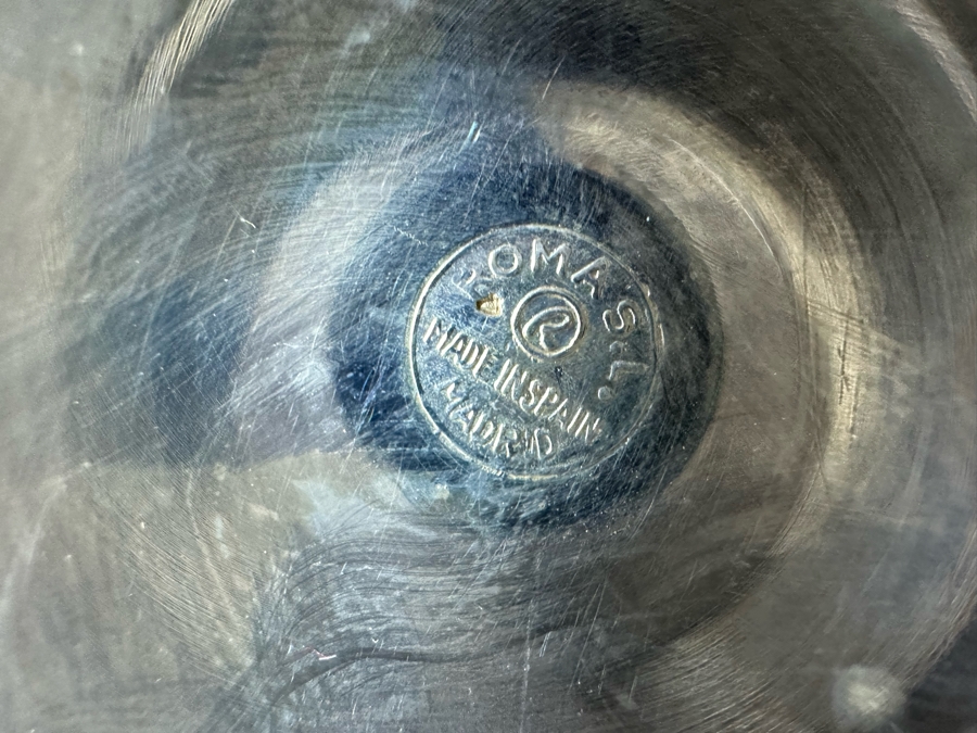 Collection Of Spanish Metal Stemware Glasses Goblets [Photo 13]