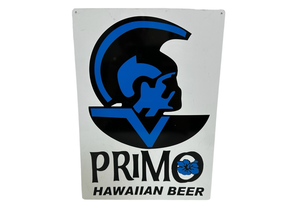 Vintage Primo Hawaiian Beer Sign 10w x 13.5H [Photo 1]