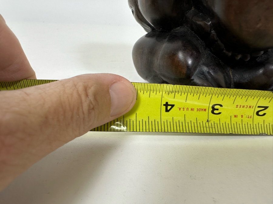Carved Wooden Weeping Buddha Figurine 4.5W x 4.5H [Photo 9]