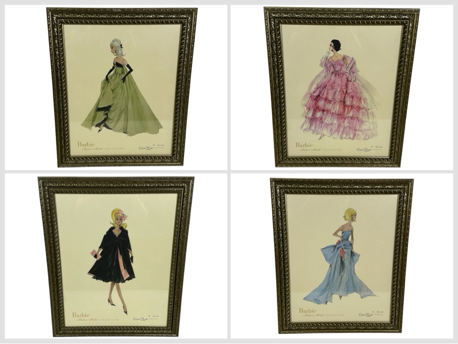 Barbie Fashion Model Collection Limited Edition Prints by Robert Best. Set of Four Including 'Lisette', 'In the Pink', 'Delphine' and 'Midnight Mischief'  [Photo 1]