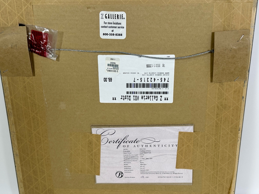 Barbie Fashion Model Collection Limited Edition Prints by Robert Best. Set of Four Including 'Lisette', 'In the Pink', 'Delphine' and 'Midnight Mischief'  [Photo 11]