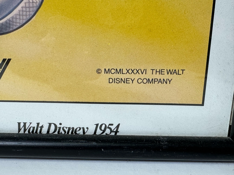 Vintage 1986 The Walt Disney Company Mickey Mouse Poster Framed 23 X 29 [Photo 7]