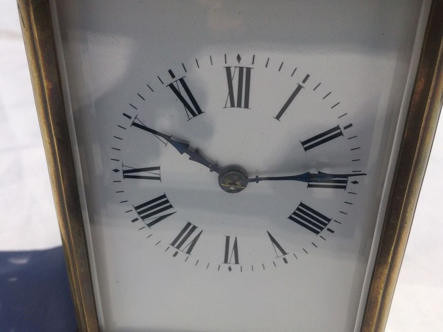 late 19th Century Brass French Carriage Clock.  [Photo 13]