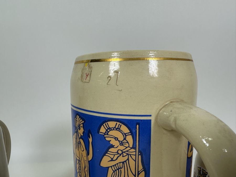 Collection Of Vintage German Beer Drinking Mugs [Photo 8]