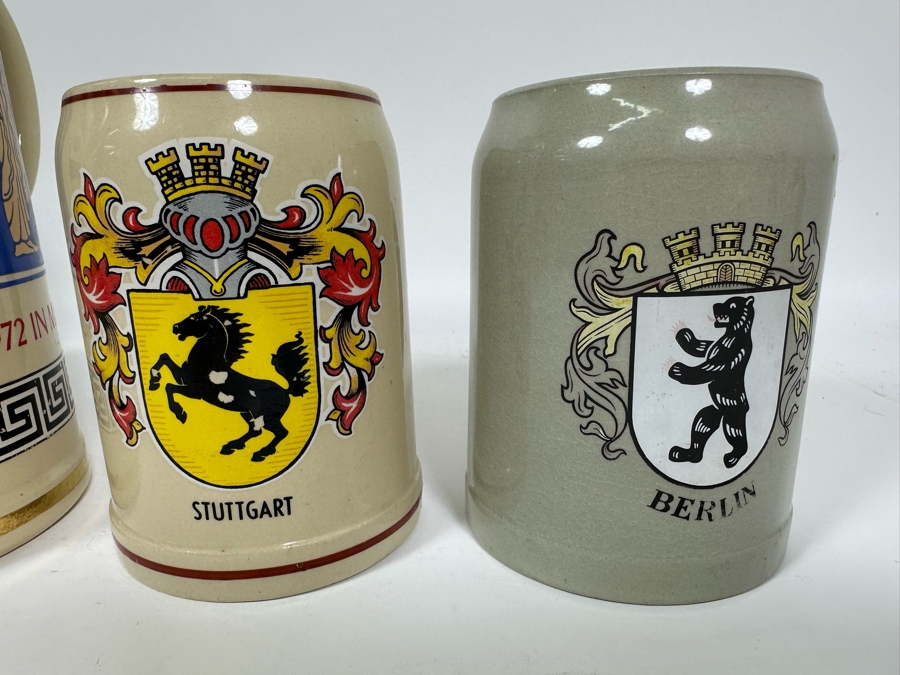 Collection Of Vintage German Beer Drinking Mugs [Photo 6]