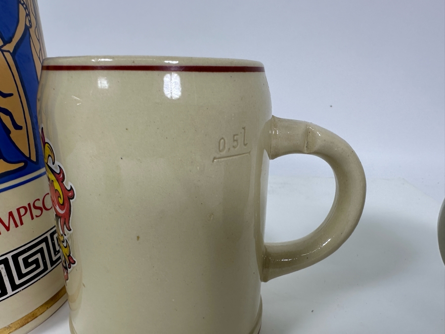 Collection Of Vintage German Beer Drinking Mugs [Photo 9]