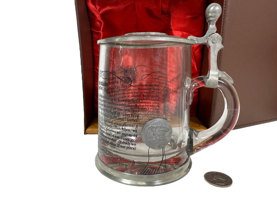 Vintage German Crystal Glass Beer Mug With Box [Photo 1]