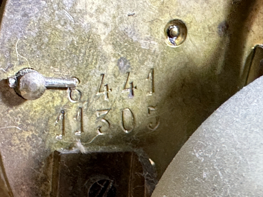 French Gilt Metal Mantel Clock - Seems To Run Fast - Needs Servicing 13.5W X 21.5H [Photo 17]