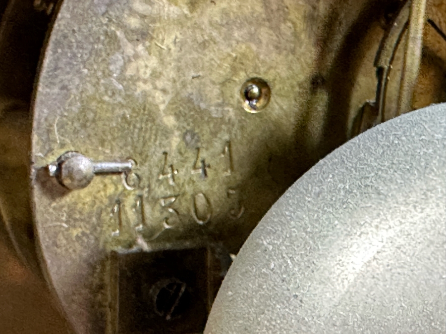 French Gilt Metal Mantel Clock - Seems To Run Fast - Needs Servicing 13.5W X 21.5H [Photo 16]