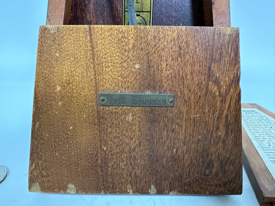 Vintage Seth Thomas Working Wooden Metronome 5010 [Photo 6]