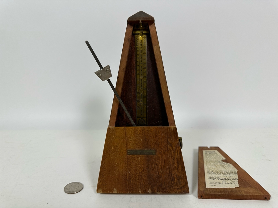 Vintage Seth Thomas Working Wooden Metronome 5010 [Photo 2]