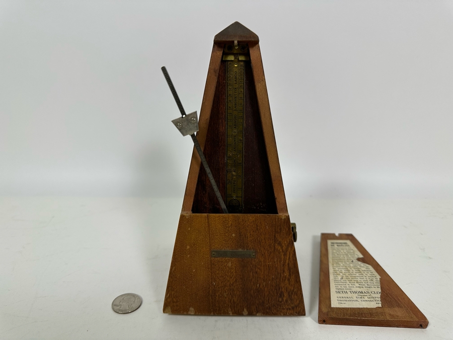 Vintage Seth Thomas Working Wooden Metronome 5010 [Photo 5]
