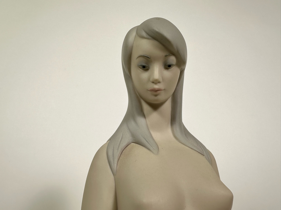Large Vintage Lladro Bisque Porcelain Figurine 'Nude' Retired 1985 18.5H [Photo 7]
