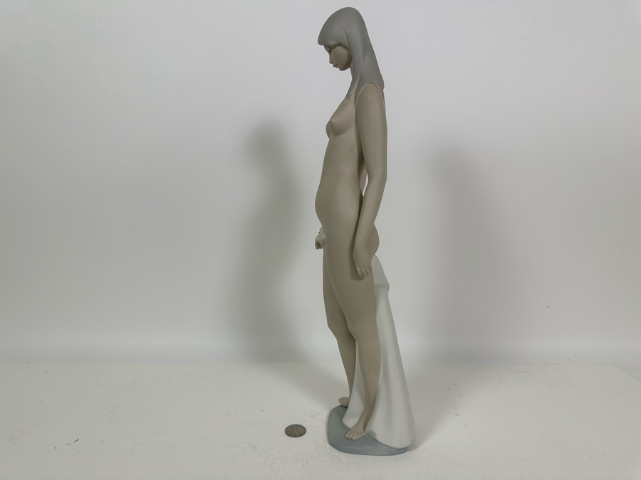 Large Vintage Lladro Bisque Porcelain Figurine 'Nude' Retired 1985 18.5H [Photo 14]
