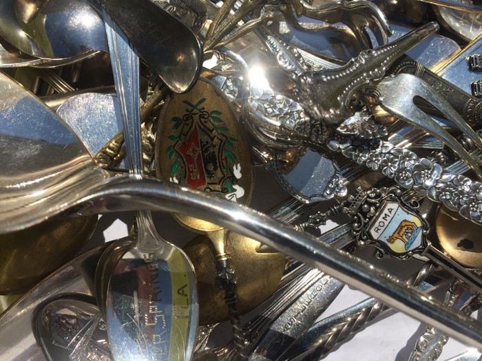 Silver Silverplate Spoons - Tourist Spoons Lot (Some Sterling) [Photo 9]