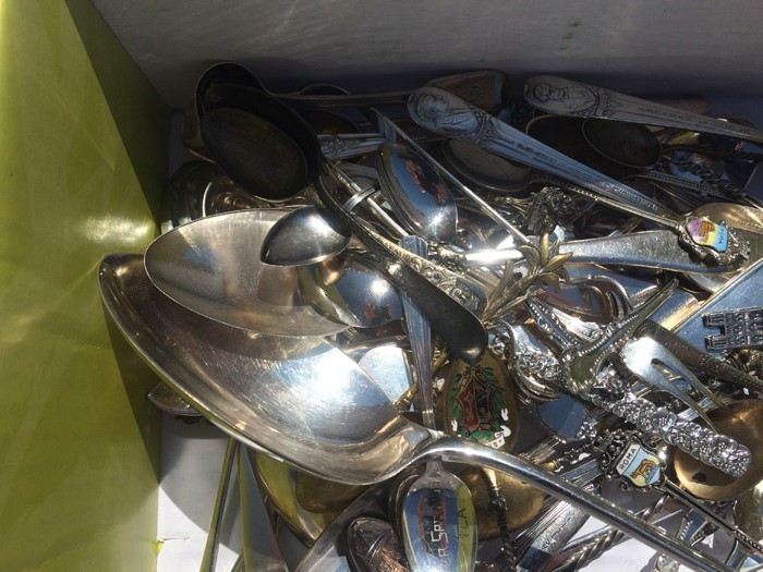 Silver Silverplate Spoons - Tourist Spoons Lot (Some Sterling) [Photo 2]