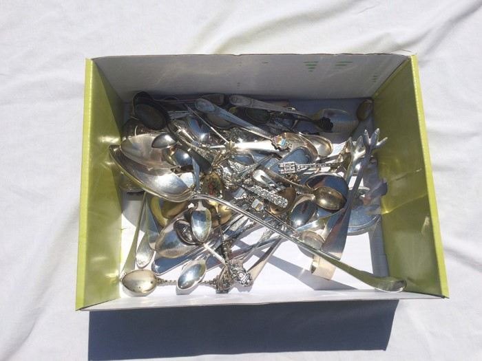 Silver Silverplate Spoons - Tourist Spoons Lot (Some Sterling) [Photo 10]