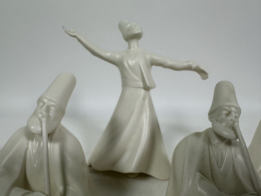 Collection Of Whirling Dervish Sufi Turkish Figurines White Ceramic [Photo 6]