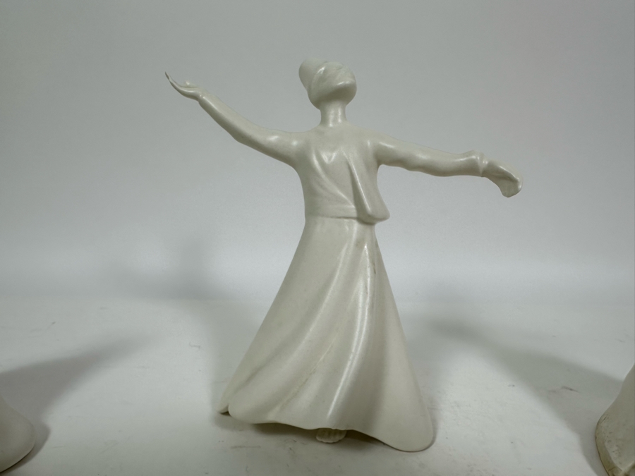 Collection Of Whirling Dervish Sufi Turkish Figurines White Ceramic [Photo 12]