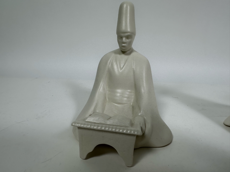 Collection Of Whirling Dervish Sufi Turkish Figurines White Ceramic [Photo 14]