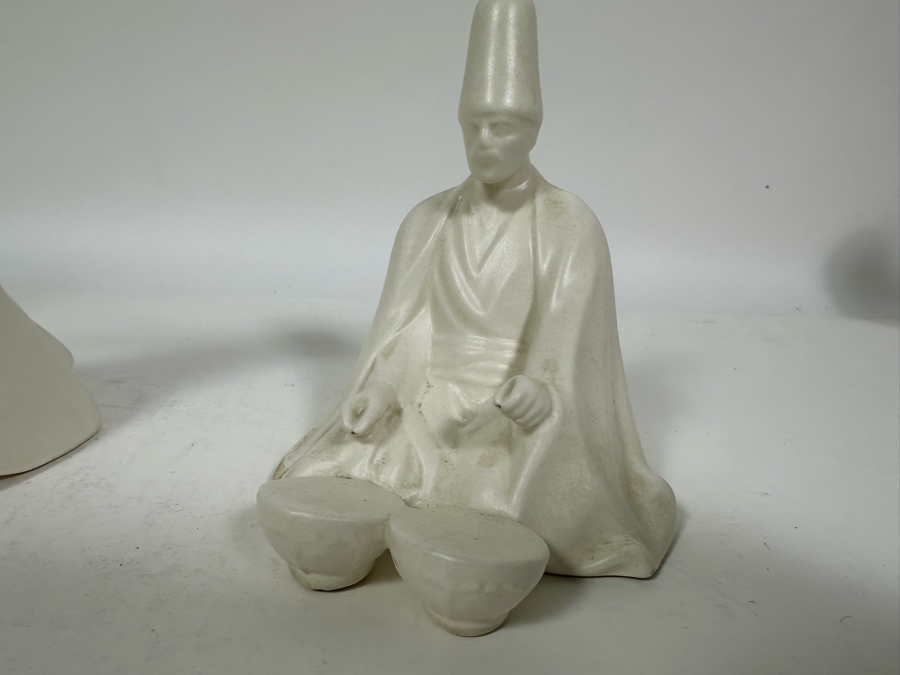 Collection Of Whirling Dervish Sufi Turkish Figurines White Ceramic [Photo 16]