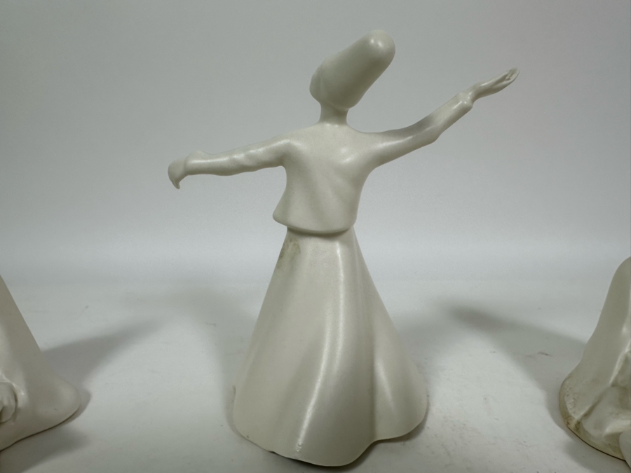 Collection Of Whirling Dervish Sufi Turkish Figurines White Ceramic [Photo 13]