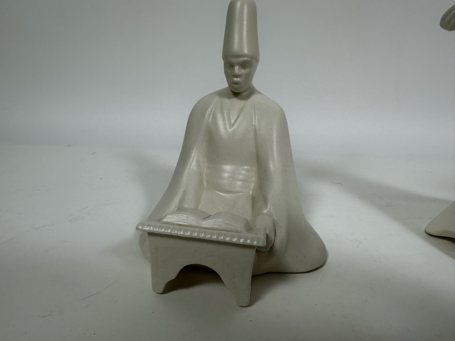 Collection Of Whirling Dervish Sufi Turkish Figurines White Ceramic [Photo 15]