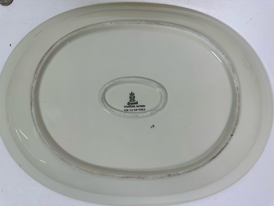 Pair Of Bavaria Germany Platters H & Co Heinrich Standard Pattern For U.S. Air Force 16 X 12 [Photo 7]