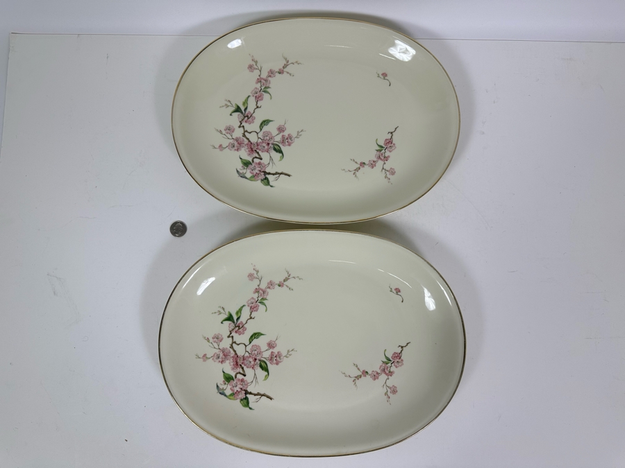 Pair Of Bavaria Germany Platters H & Co Heinrich Standard Pattern For U.S. Air Force 16 X 12 [Photo 3]