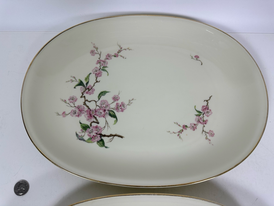 Pair Of Bavaria Germany Platters H & Co Heinrich Standard Pattern For U.S. Air Force 16 X 12 [Photo 5]