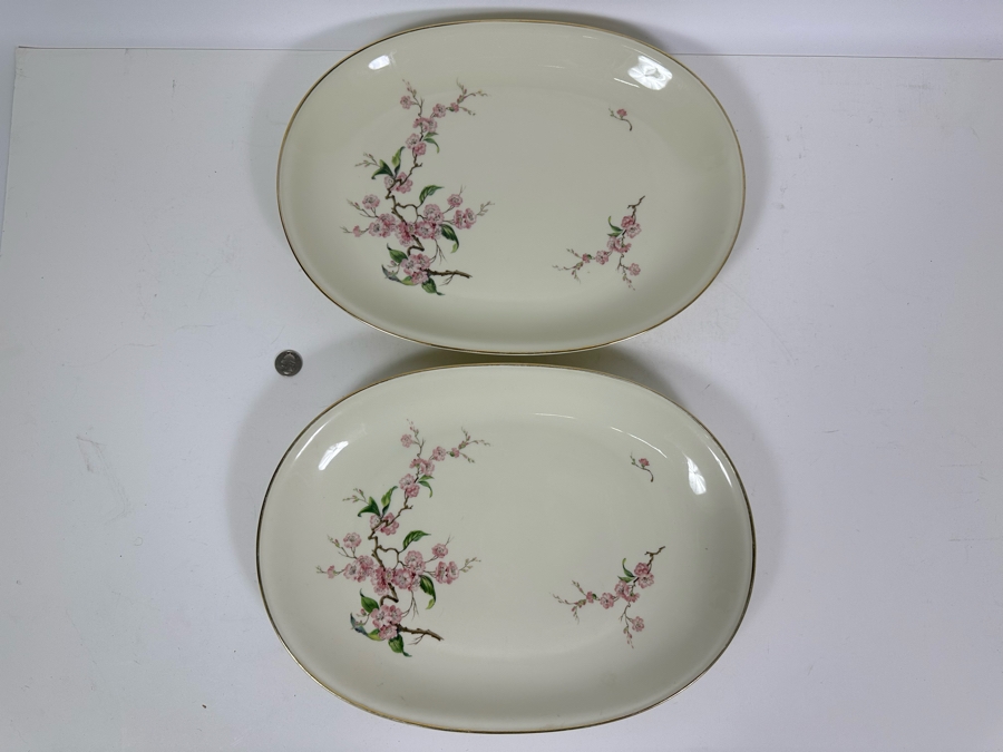 Pair Of Bavaria Germany Platters H & Co Heinrich Standard Pattern For U.S. Air Force 16 X 12 [Photo 2]