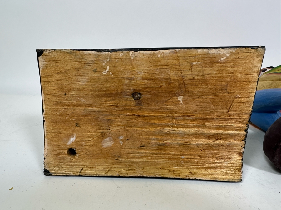 Pair Of Vintage Wooden Hand Painted Figurines 11H & 12.5H [Photo 12]