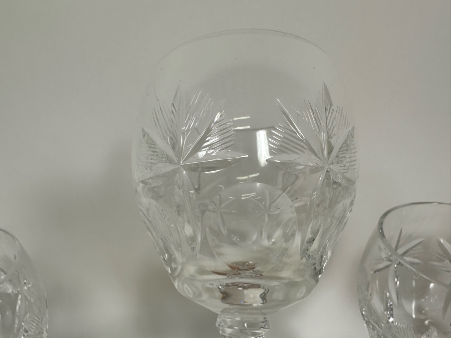 Eighteen Cut Crystal Stemware Glasses  [Photo 15]