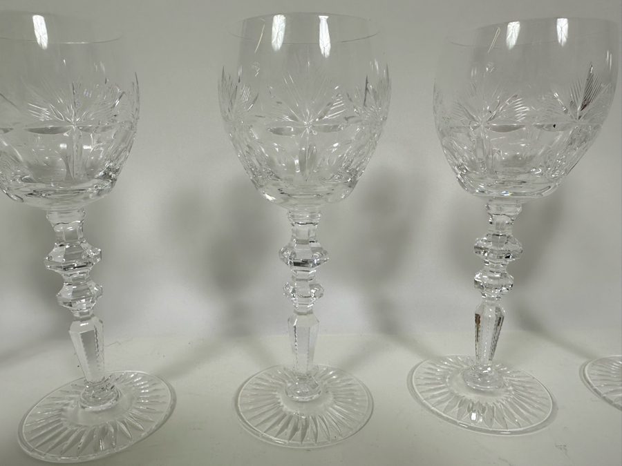 Eighteen Cut Crystal Stemware Glasses  [Photo 10]