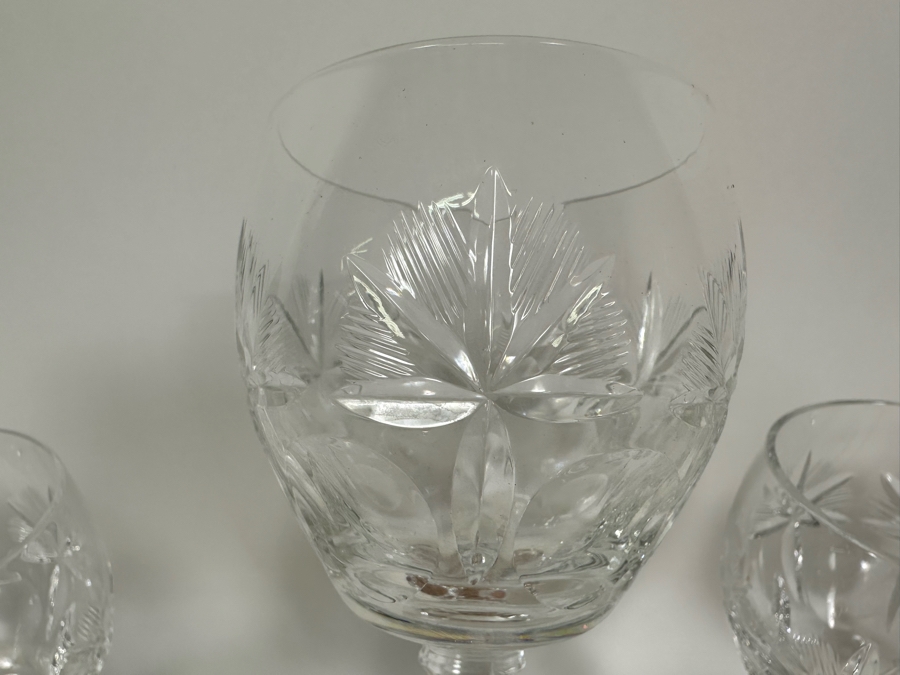 Eighteen Cut Crystal Stemware Glasses  [Photo 14]