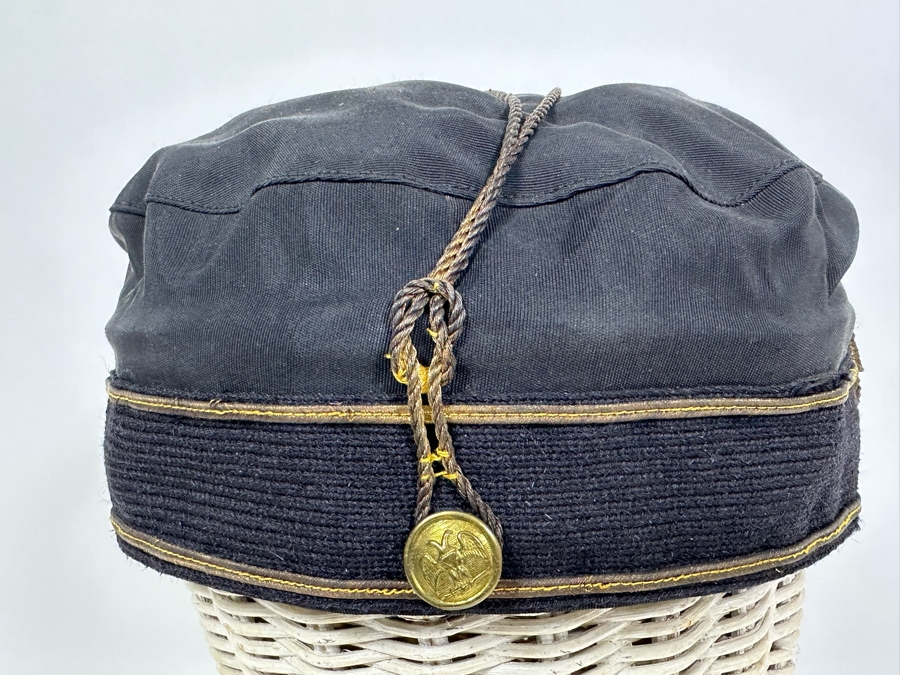 Vintage Masonic 32nd Degree Scottish Rite Cap With Two Headed Eagle Size 6 1/2 [Photo 6]