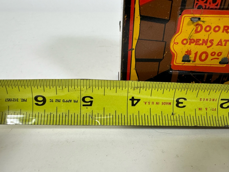 Vintage Benjamin Franklin Mechanical Metal Thrift Bank By Louis Marx & Co Toys 2.5W X 4D X 4H [Photo 12]