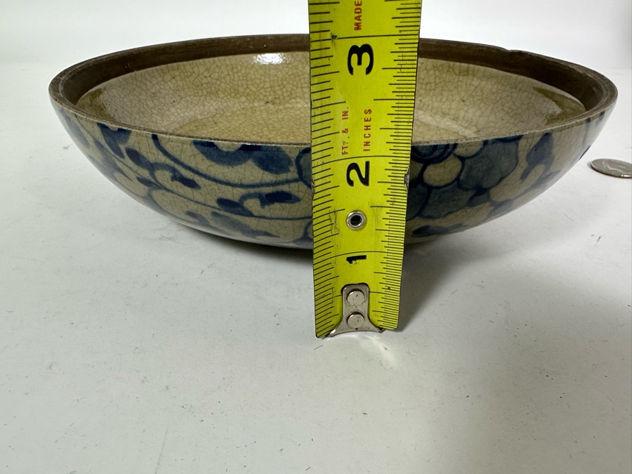 Vintage Chinese Porcelain Dragon Lid (Lid Only - No Pot) 9W X 2H [Photo 10]