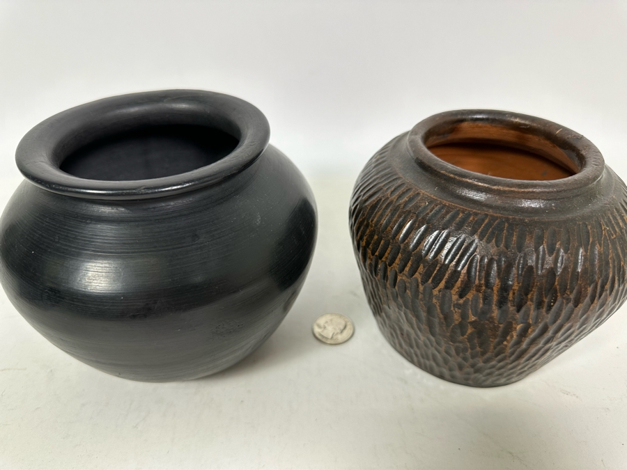 Black & Brown Art Pottery 4.5H & 5H [Photo 4]
