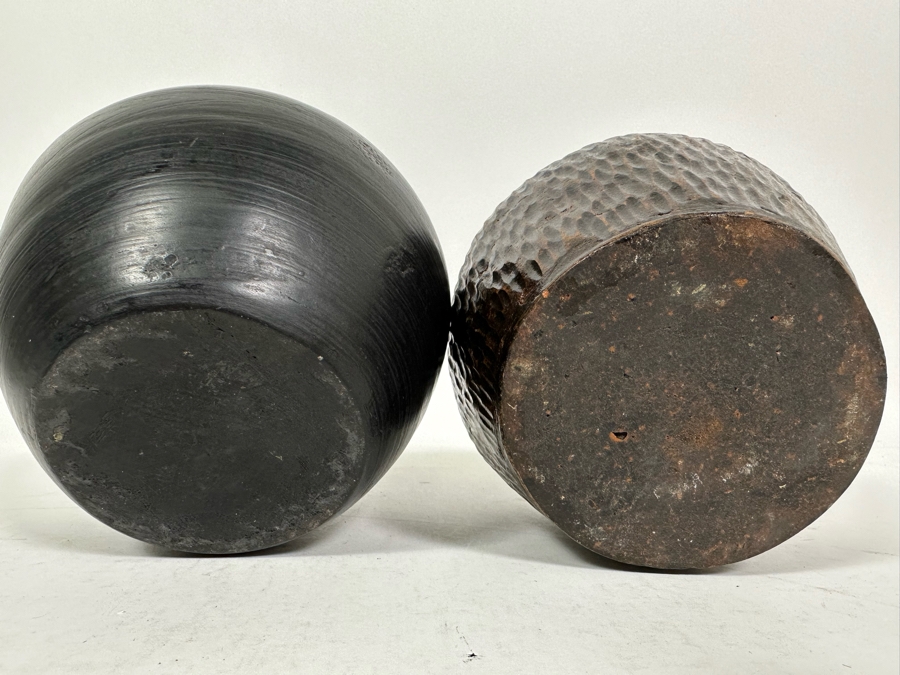 Black & Brown Art Pottery 4.5H & 5H [Photo 7]