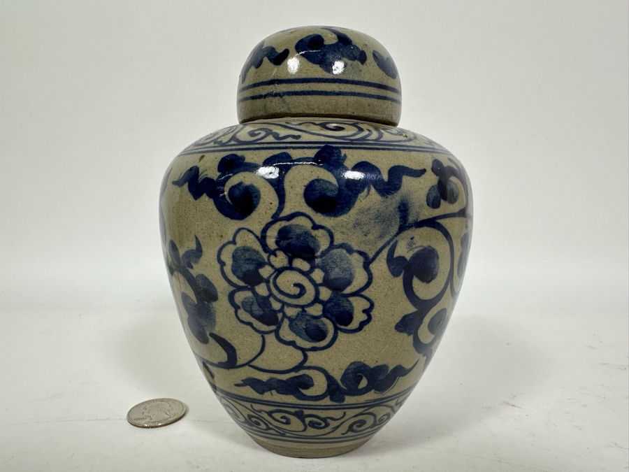 Vintage Chinese Porcelain Lidded Jar 6H [Photo 3]