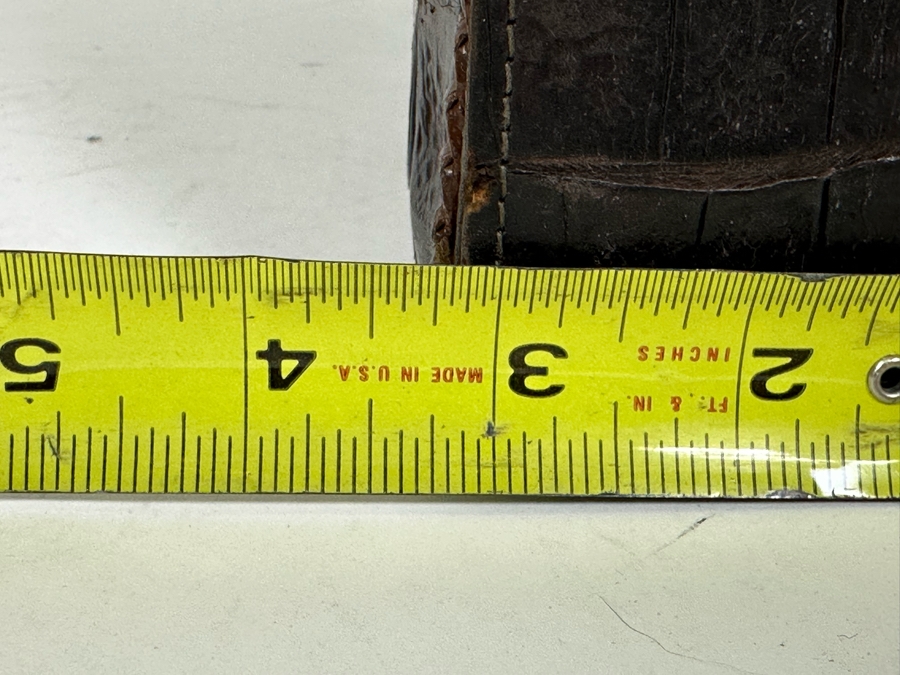 Vintage Alligator Skin Handcrafted Handbag 11W X 3D X 9H [Photo 17]