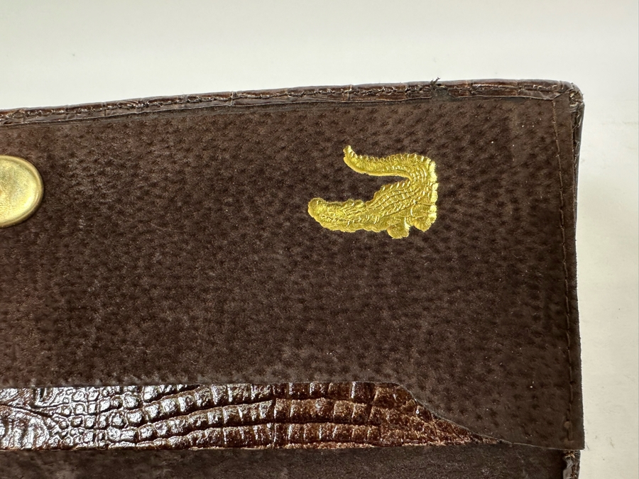 Vintage Alligator Skin Handcrafted Clutch Handbag With Chain 10.25W X 4H [Photo 10]