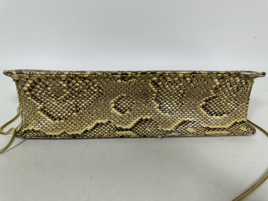Vintage Snakeskin Handbag 11.5W X 3D X 5.5H [Photo 7]