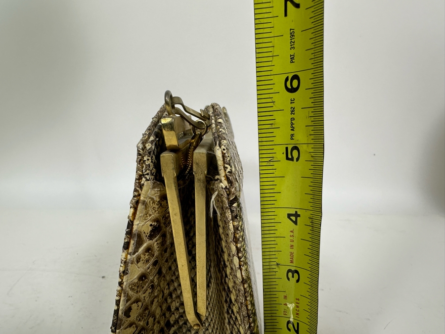 Vintage Snakeskin Handbag 11.5W X 3D X 5.5H [Photo 10]