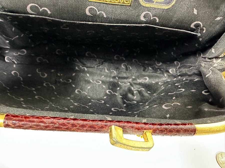 Vintage Snakeskin Handbag By Esteve 10W X 7H [Photo 11]
