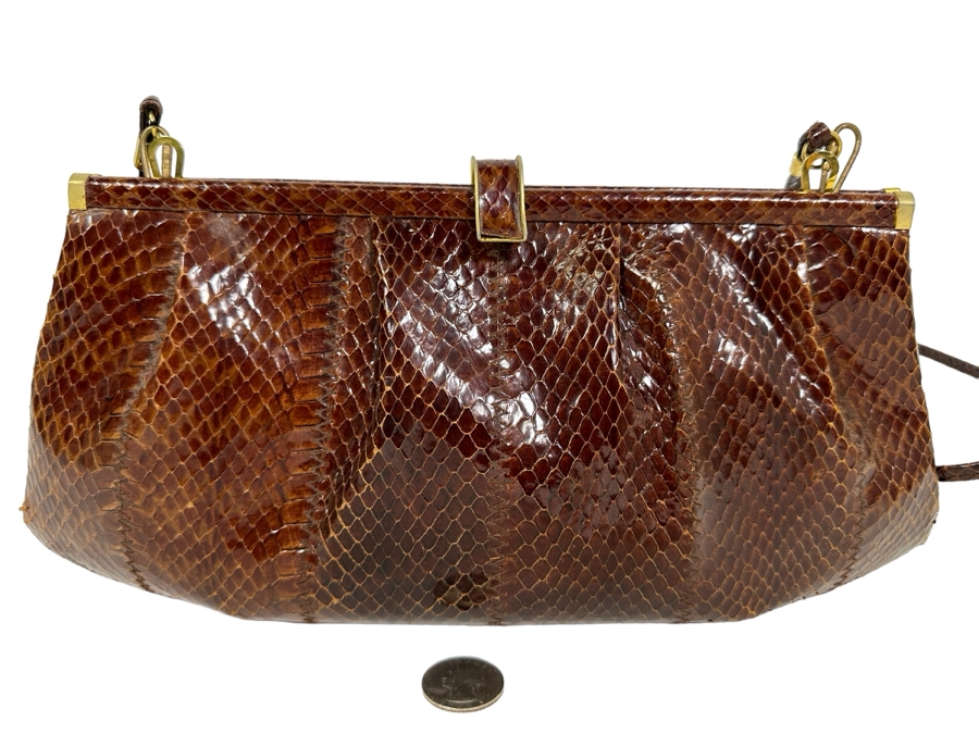 Vintage Snakeskin Handbag