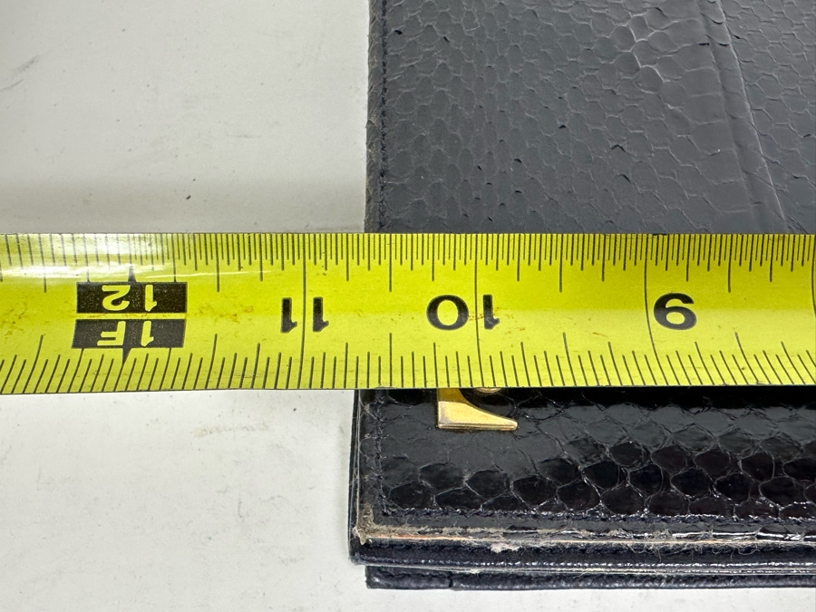 Vintage Snakeskin Clutch Handbag By Pierre Cardin 10.5W X 6H [Photo 9]